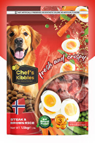 Mutamin Organics Chef's Kibbles Biftekli Ve Pirinçli Yetişkin