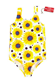 Papiş Kız Çocuk Mayo Sevimli Panda Ayıcık Donut Desenli Rahat Hızlı ...