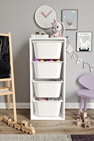 Baby Darling %100 MDF - XL Mono 7 Sepetli Oyuncak Dolabı - Fiyatı