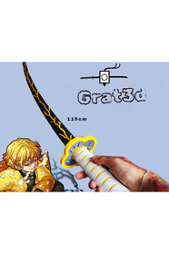 GRAT3D Zenitsu Katana 115 cm | Demon Slayer | Açılabilir Katana