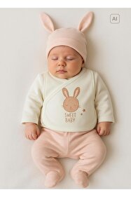 kitikate Organik Sweet Rabbit 12'li Zıbın Set Ekru - Fiyatı