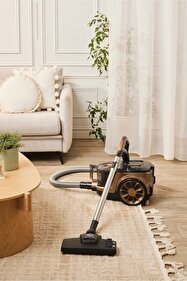 Karaca Vantuz Mpro 2 Lt Hazneli Elektrikli Süpürge Walnut Brown