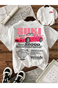 Tospikten Toyota Supra Design Tshirt , Unisex Premium, Çatlama
