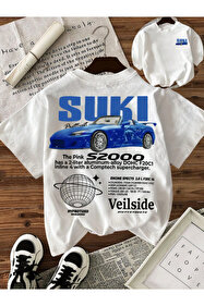 Tospikten Toyota Supra Design Tshirt , Unisex Premium, Çatlama