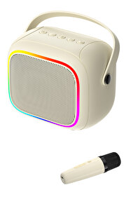 【LIVEBOY V2】【Bluetooth】【AUX】2台セット ホワイト Havit SK818BT RGB Mikrofonlu Bluetooth Hoparlör 5 Modlu Ses