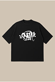 THE RULE Unisex Stüssy Kiss Baskılı Oversize %100 Pamuk Geniş
