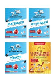 Nartest Yayınları OMAGE 7'DEN 8'E TÜRKÇE, MATEAMATİK, FEN