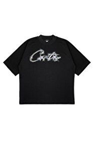 THE RULE Unisex Stüssy Zar Baskılı Oversize %100 Pamuk Geniş Kesim