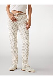 Guess SUZANNE STRAIGHT LEG PANT Kadın Bej Eşofman Altı V5RB00KCO72