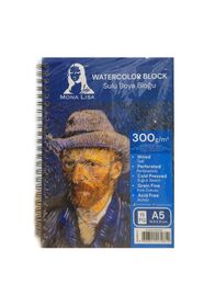 Monalisa Mona Lisa A5 Watercolor Block 210 gr Telli Çizim Defter