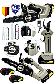 DOZZER 2li Set 256 Vf 2x Akülü Çelik Şanzuman 2 Pala Zincir Şarjlı