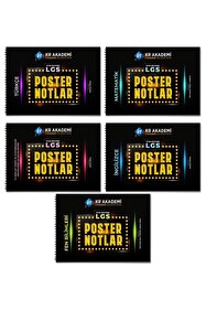 KR Akademi Yayınları LGS 1-2-3-4 Çeyrek Poster Notlar Soru