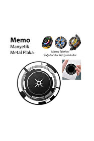 SEVEN PLUS × 塩のダイスケ　コラボ　電磁波 対策 カード Memo Manyetik Metal Halka - Telefon Soğutucu Uyumlu CX07-CX08 ve