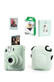 Fujifilm Instax Mini 12 Fotoğraf Makinesi-20li Film-Elastic Kılıf