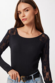 【限定値下げ・新品】andwang Cross lace tanktop 黒 Addax Taşlı Dantel Bluz B18036 - Fiyatı, Yorumları