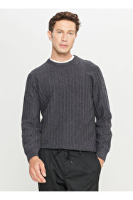 Altınyıldız Classics Bisiklet Yaka Standart Antrasit Erkek Kazak