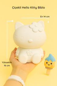 colorbuddie Çiçekli Hello Kitty Biblo – Boyanabilir Dekoratif