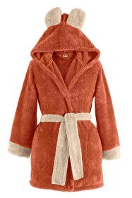 もふもふページ Zeynep Tekstil Fleece | Kapşonlu Wellsoft Peluş Sabahlık