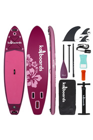Kai Boards The Hibiscus 10'6 Pembe Şişme Sup Paddle Board Kürek