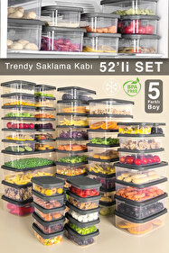 Meleni Home 52'li Dikdörtgen Erzak Saklama Kabı - Mikrodalga ve