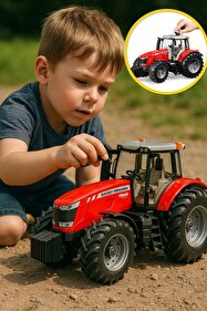 TOYFEST Açılan Kapılı Direksiyonlu Bruder Massey Ferguson 7600