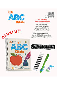 akademik zeka İzli Abc Kitabı oluklu ( 1 adet sihirli uçan kalem
