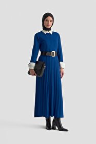 ModaMerve Derin Yırtmaçlı Triko Takım 503TPK1167-MS Laci - Fiyatı