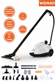 【スパトムホ3D】しー様★専用ページ womidi SW618-D Çok Fonksiyonlu 28 Parça Buharlı Temizleyici Paspas