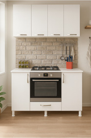 Kenzlife Fırın Dolabı Halide Byz 162*60*56 Mutfak Kapaklı Ayaklı