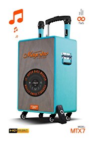 Powerway Şarjlı Çift Mikrofonlu Ses Sistemi Karaoke Sistemi