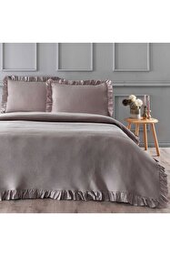 Linens Mist Çift Kişilik Yatak Örtüsü Seti Gri - Fiyatı, Yorumları