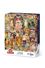 Art Puzzle Art Nouveau Poster Kolajı 1500 Parça Puzzle - Fiyatı