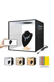 AZT Puluz PU5041B Ring Ledli 40x40cm 12 Fonlu Çantalı Fotograf