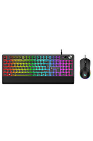 Everest Klavye Mouse Set Oyuncu Gökkuşağı Aydınlatmalı KM-198
