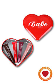 Babeskin Lip Balm Set PR Kutu Hediyeli I Vanilla I Çilek I Kiraz I