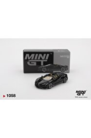 HOT WHEELS Mini GT 1/64 Bugatti W16 Mistral Black MGT01058