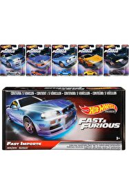 HOT WHEELS japon temalı araçlar 6 lı set 82 Toyota Supra, Nissan