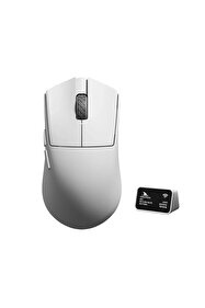 Lamzu MAYA X Draadloze gaming-muis, ultralicht, 47 g, optische schakelaar, max 30000 dpi, symmetrisch, MCU Nordic 52840, stofdichte encoder, PAW3950- sensor (grotere Maya Lamzu MAYA X Draadloze gaming-muis, ultralicht, 47 g, optische schakelaar, max 30000 dpi, symmetrisch, MCU Nordic 52840, stofdichte encoder, PAW3950- sensor (grotere Maya