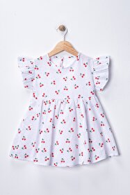 【中古】EAST vol.2 子供のおめかし Kids Style Yiğit Eymen bebe PAMUK KETEN 2-5 YAŞ KİRAZ DESENLİ KIZ ÇOCUK