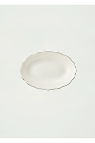 【美品】VELLAヴェラシルバーラインジャケット38ホワイトパフスリーブ高級春 Bella Maison Victoria Porselen Sunum Tabağı Silver (25 cm