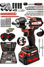 SOMABITE ブラックシリーズ　6点セット MOONSHOP Alman 58 V 20 Ah Akülü Somun Bijon Sökme Takma Sıkma
