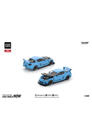 pop race 1 Pop Race Mazda RX8 RE-Amemiya Light Blue 1:64 Diecast