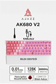 Ajazz Ak680v2 Manyetik Switch Rapid Trigger 8000Hz Klavye-128K