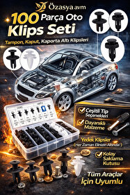 NB Klips I Toyota Tampon Klips 52161-16010 52161-02020 / 25 Adet