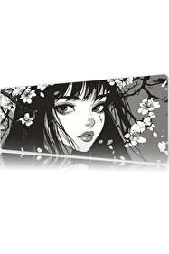 urzuva Mono Sakura Gaming Oyuncu XL Mouse Pad Mousepad 80X30 cm