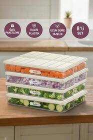 SELKA HOME 1.2 Litre Nora Saklama Kabı 8'li - Fiyatı, Yorumları