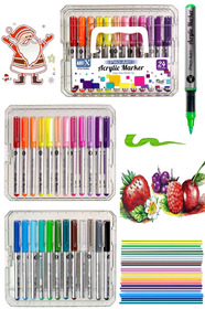 GLANCE Art-x Pro Art Fırça Uçlu Akrilik Marker 24 Lü Set - Fiyatı