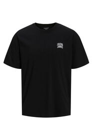 Jack & Jones Erkek Bisiklet Yaka Gögüs Baskili Tisört - New Plas