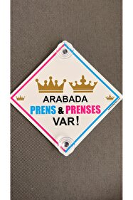 BUTİKPLAKA Dikkat Arabada Bebek Var/PLEKSİ 15x15 cm 3 mm Ikaz