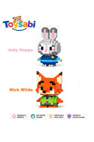  MINI グッズ まとめ売り ノベルティ 非売品 ユニオンジャック TOYSABİ Judy Hopps - Nick Wilde Mini 3D Lego-Yapboz - Sevimli